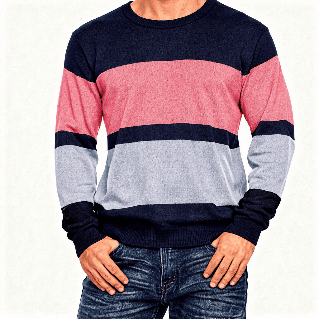 Blusa Masculina Listrada Manga Longa Scaliny